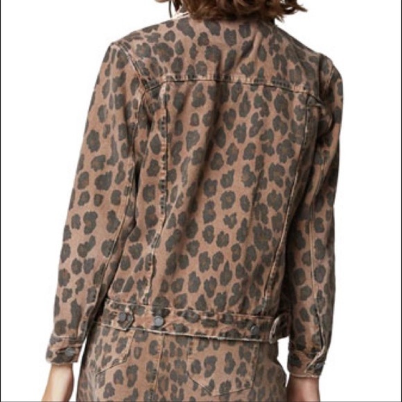 BLANKNYC , Leopard Print Denim Trucker Jacket - Picture 11 of 11